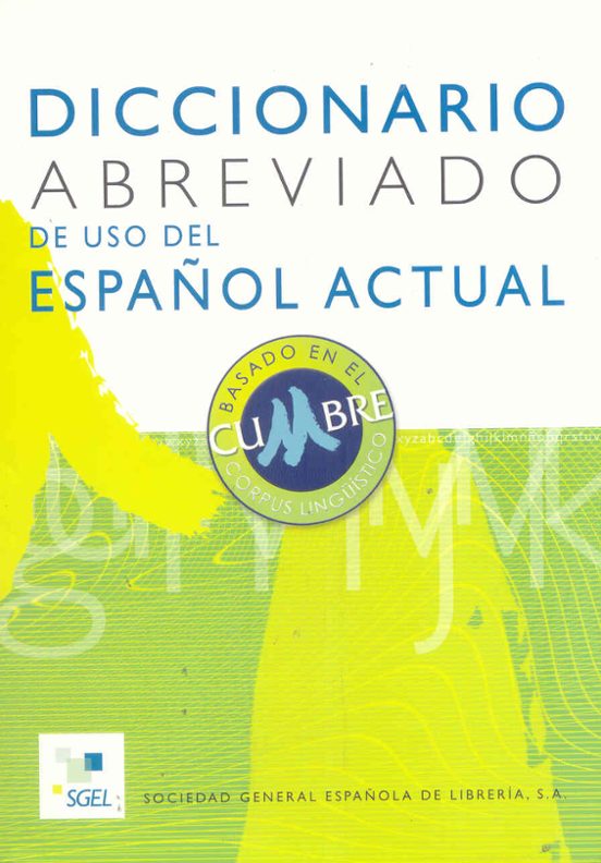 Portada de diccionario abreviado de uso del español actual