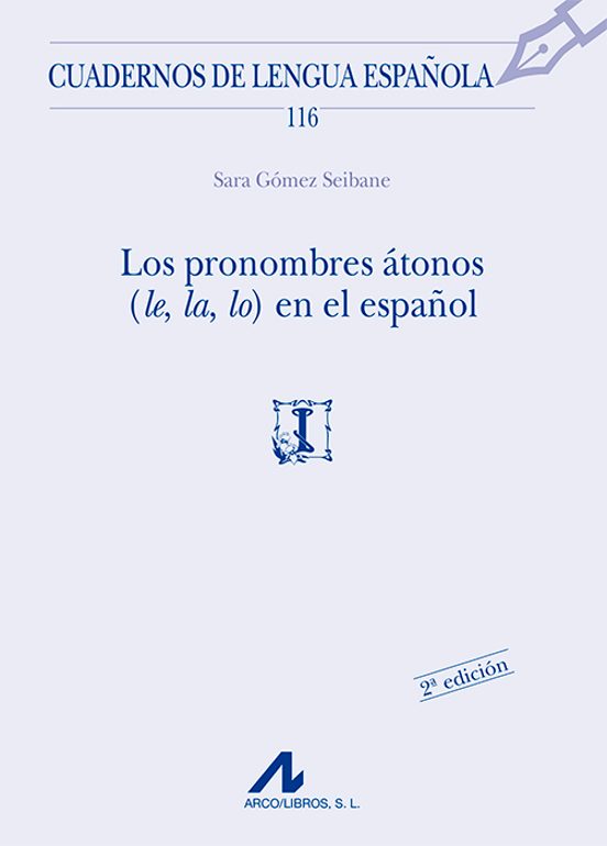 Portada de los pronombres atonos  en el español
