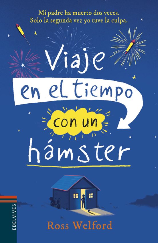 Portada de viaje en el tiempo con un hamster