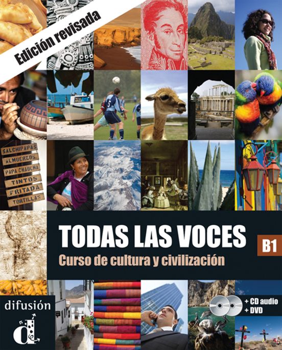 Portada de todas las voces. curso de cultura y civilizacion. b1. cd + dvd
