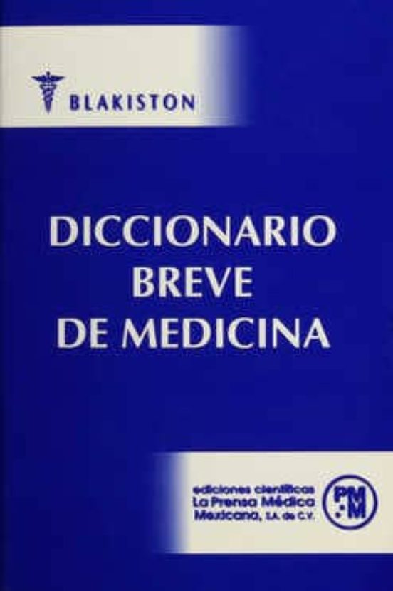 Portada de diccionario breve de medicina