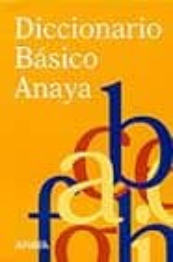 Portada de diccionario basico anaya