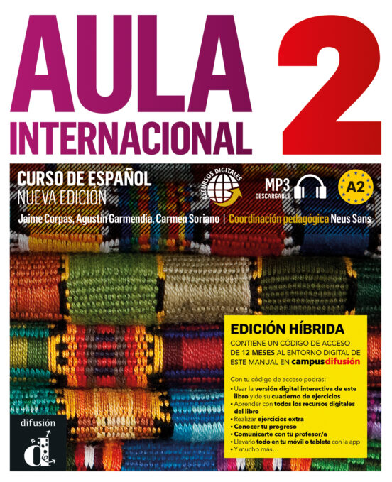 Portada de aula internacional n.e. 2  libro del alumno