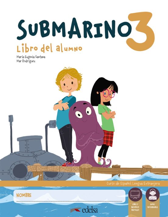 Portada de submarino 3. pack libro del alumno + cuaderno de actividades