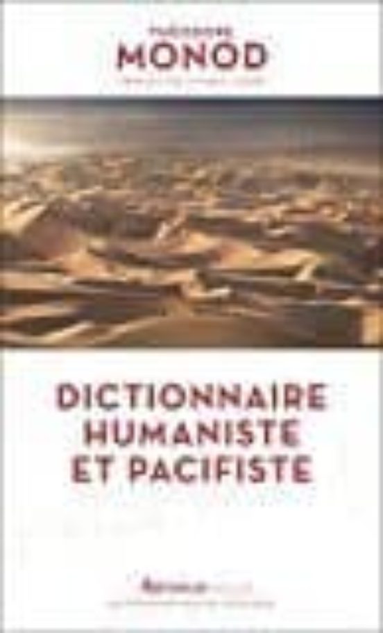 Portada de dictionnaire humaniste et pacifiste