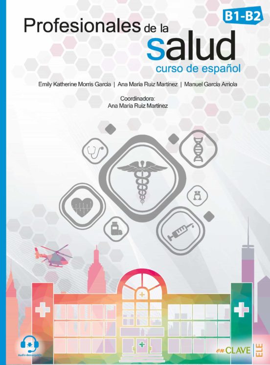 Portada de profesionales de la salud.curso de español