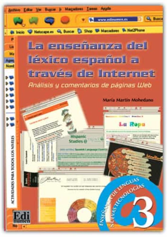 Portada de enseñanza del lexico español a traves de internet: analisis y com entarios de paginas web