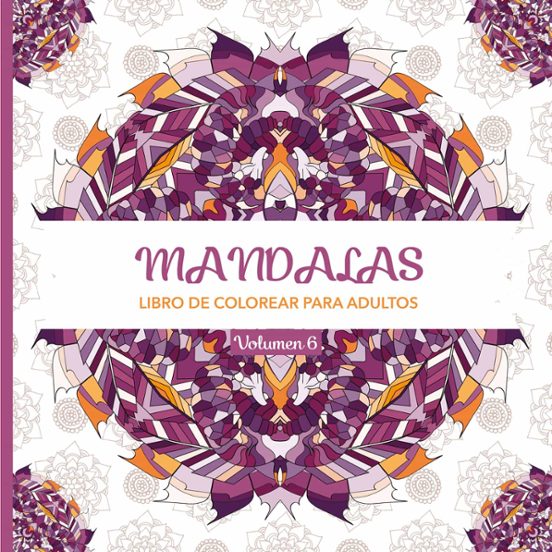 Portada de mandalas. libro de colorear para adultos