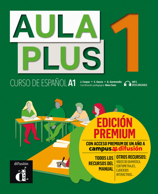 Portada de aula plus 1 : libro del alumno + cd premium