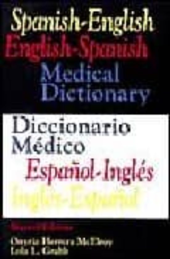 Portada de diccionario medico español ingles- ingles español