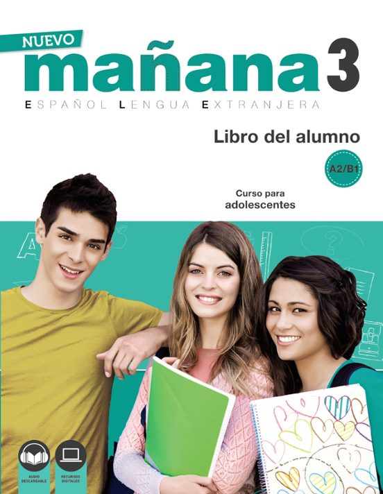 Portada de nuevo mañana 3 a2-b1. libro del alumno