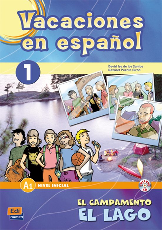 Portada de vacaciones en español 1: el campamento el lago