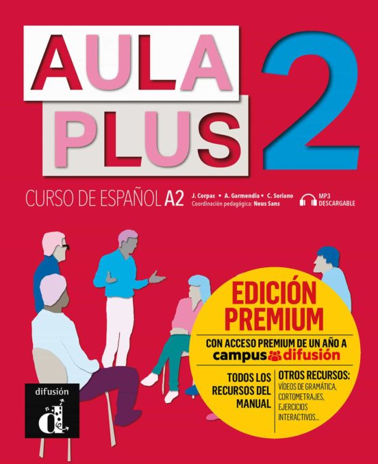 Portada de aula plus 2 : libro del alumno + cd premium