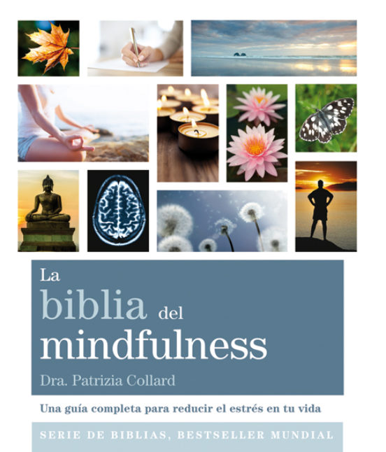 Portada de la biblia del mindfulness: una guia completa para reducir el estres en tu vida