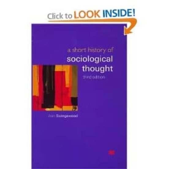 Portada de a short history of sociological thought