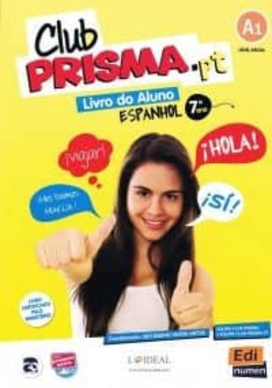 Portada de club prisma.pt a1 inicial 7º ano livro do aluno